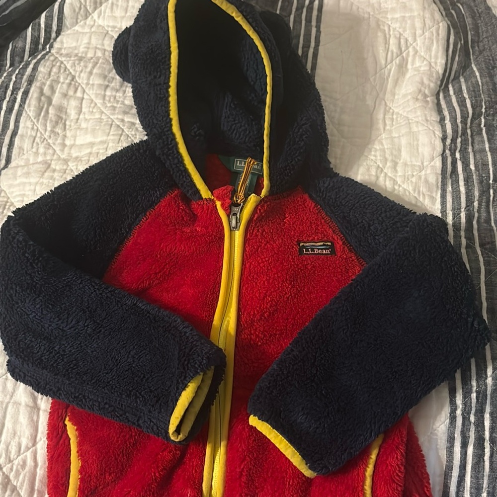 Toddler Boy LL Bean Teddy Bear Jacket